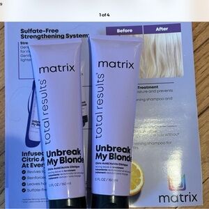 Matix Total Results Unbreak My Blonde Purple conditioner set 2